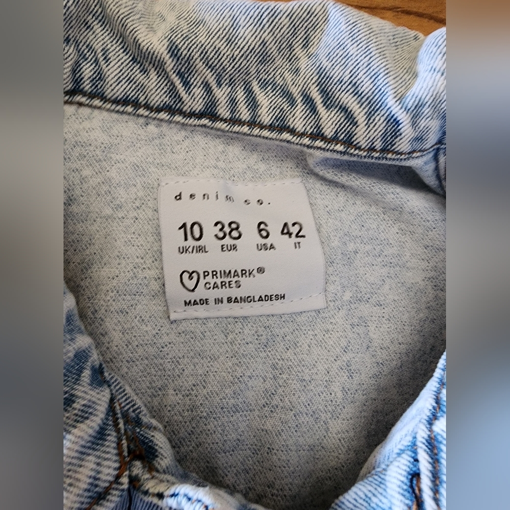 Primark Denim &Co Shorts Playsuit Jumpsuit Romper 6 Rigid Thick Denim Washed View 4